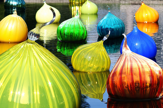 Chihuly glass onions
