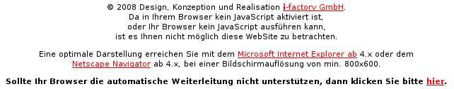 Webseite ohne JavaScript
